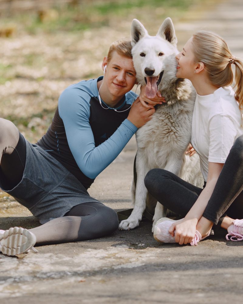 sports-couple-training-summer-forest